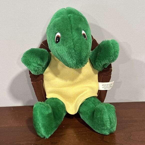 Kids can press Ltd Other - Franklin The Turtle Plush Puppet Doll Stuffed Animal Toy Vintage Hand Puppet 10"